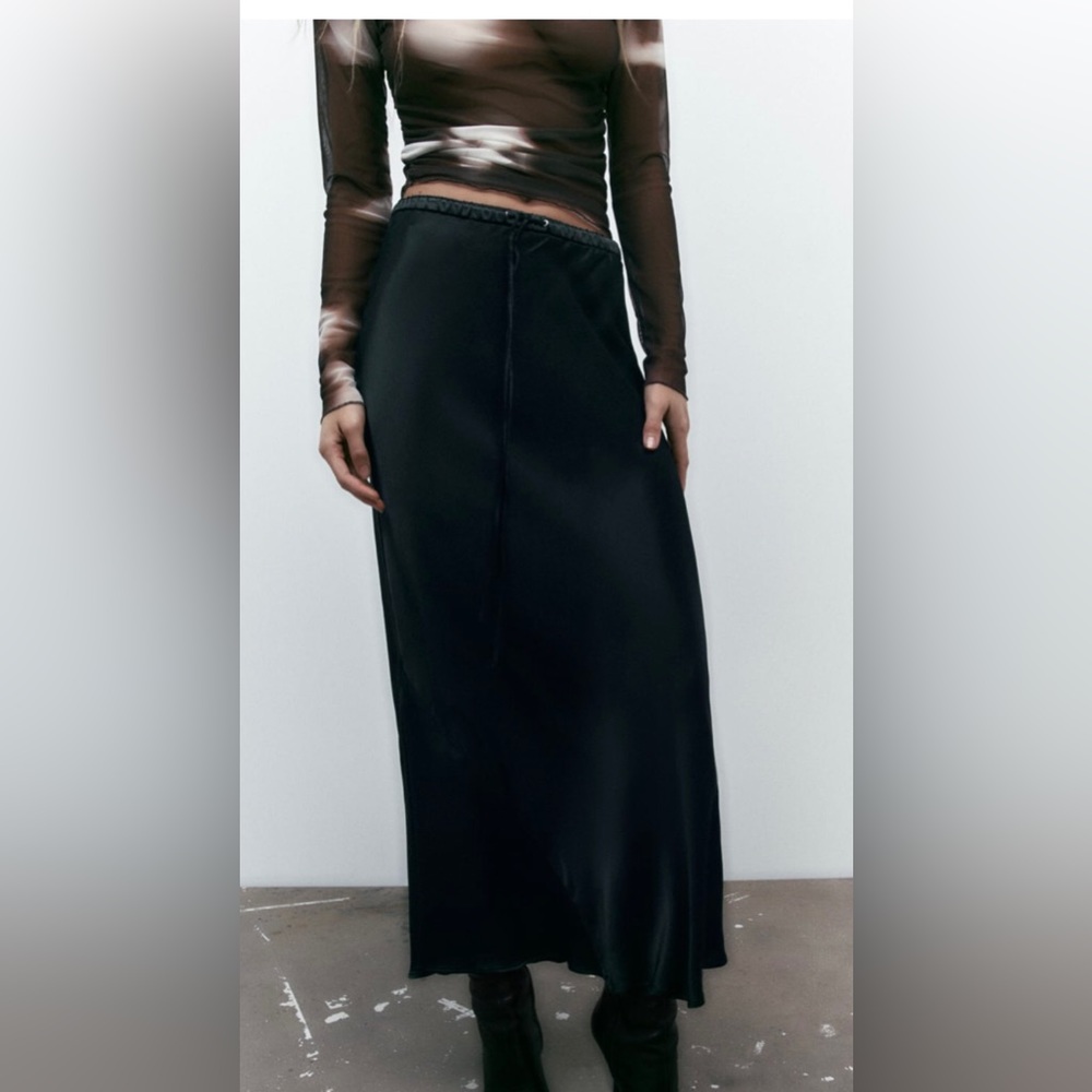 NWT Zara Satin Skirt